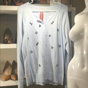 Icy Blue Cardigan Lightweight